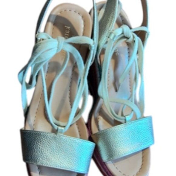 Amazing and colorful Kate Spade wedge shoes, 8.5 - Picture 5 of 6